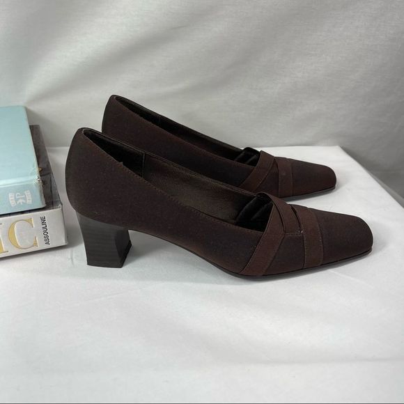 Life stride comfort sole suspense slip on brown low heel womens shoes size 6.5 - Picture 5 of 16